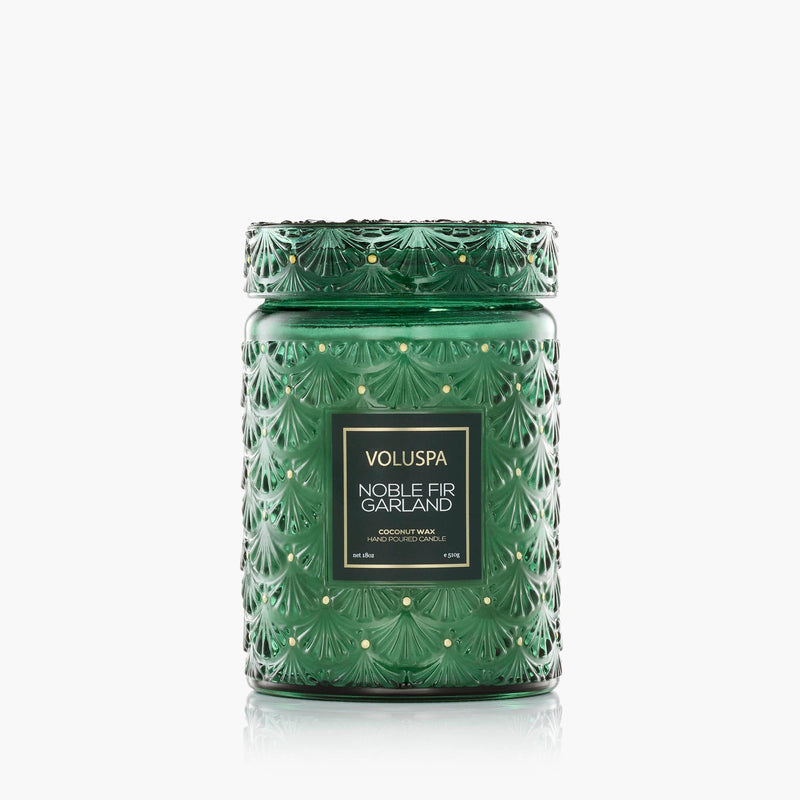 Noble Fir Garland - Large Jar Candle - view 1