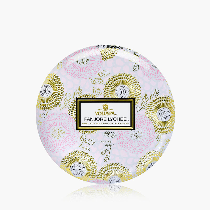 Panjore Lychee - 3 Wick Tin Candle - view 1