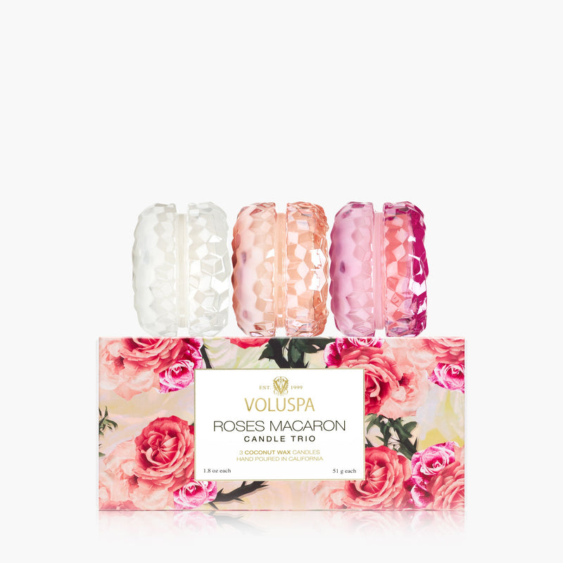 Roses Collection - Macaron Candle Trio Gift Set - view 1