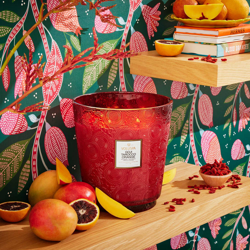 Goji Tarocco Orange - 5 Wick Hearth Candle - view 4