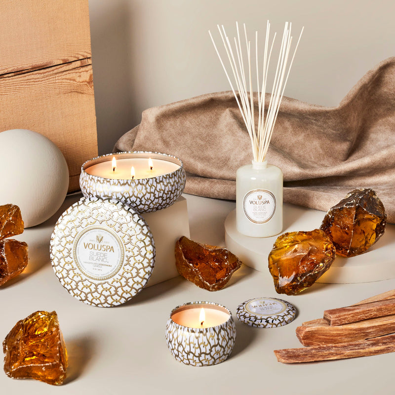 Suede Blanc - 3 Wick Tin Candle - view 2