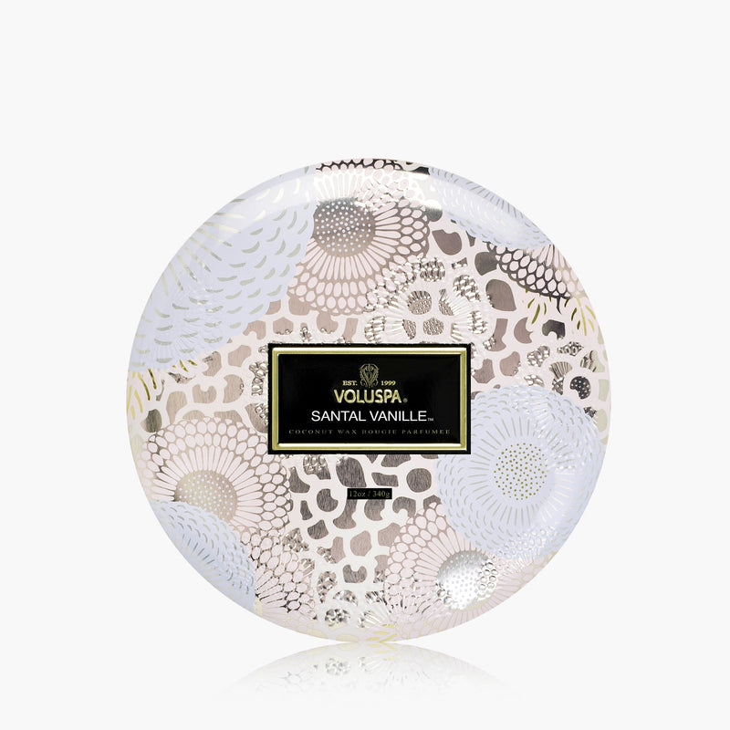 Santal Vanille - 3 Wick Tin Candle - view 1