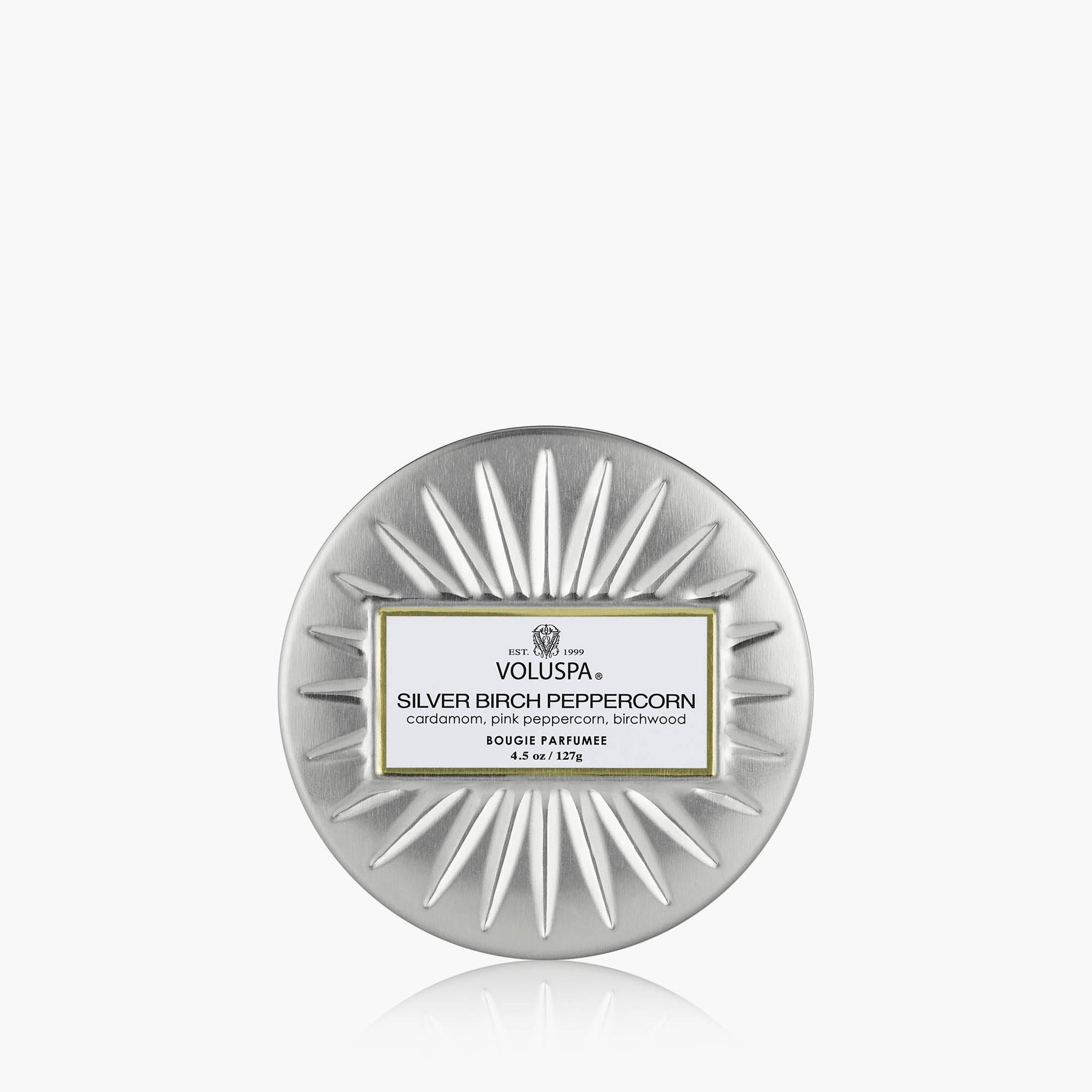 Silver Birch Peppercorn - Mini Tin Candle