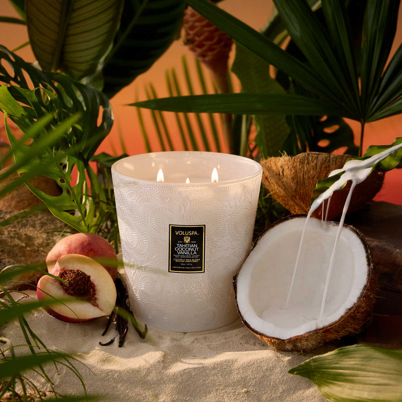 Tahitian Coconut Vanilla - 3 Wick Hearth Candle - view 3