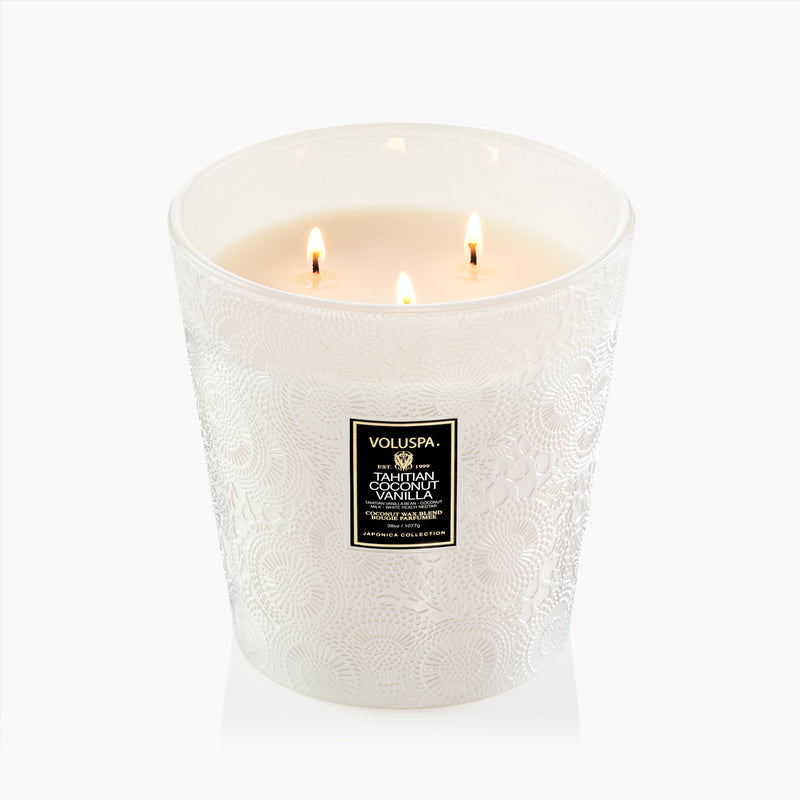 Tahitian Coconut Vanilla - 3 Wick Hearth Candle - view 4