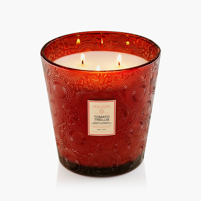 Tomato Trellis - 3 Wick Hearth Candle - view 6