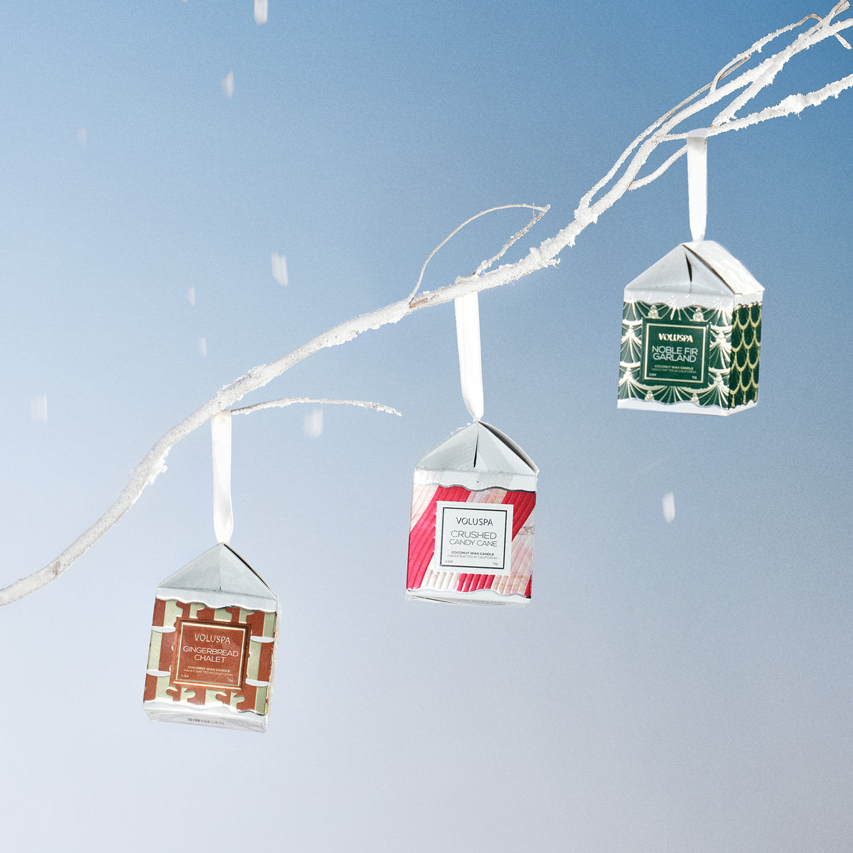 Noble Fir Garland - Ornament Pedestal Candle