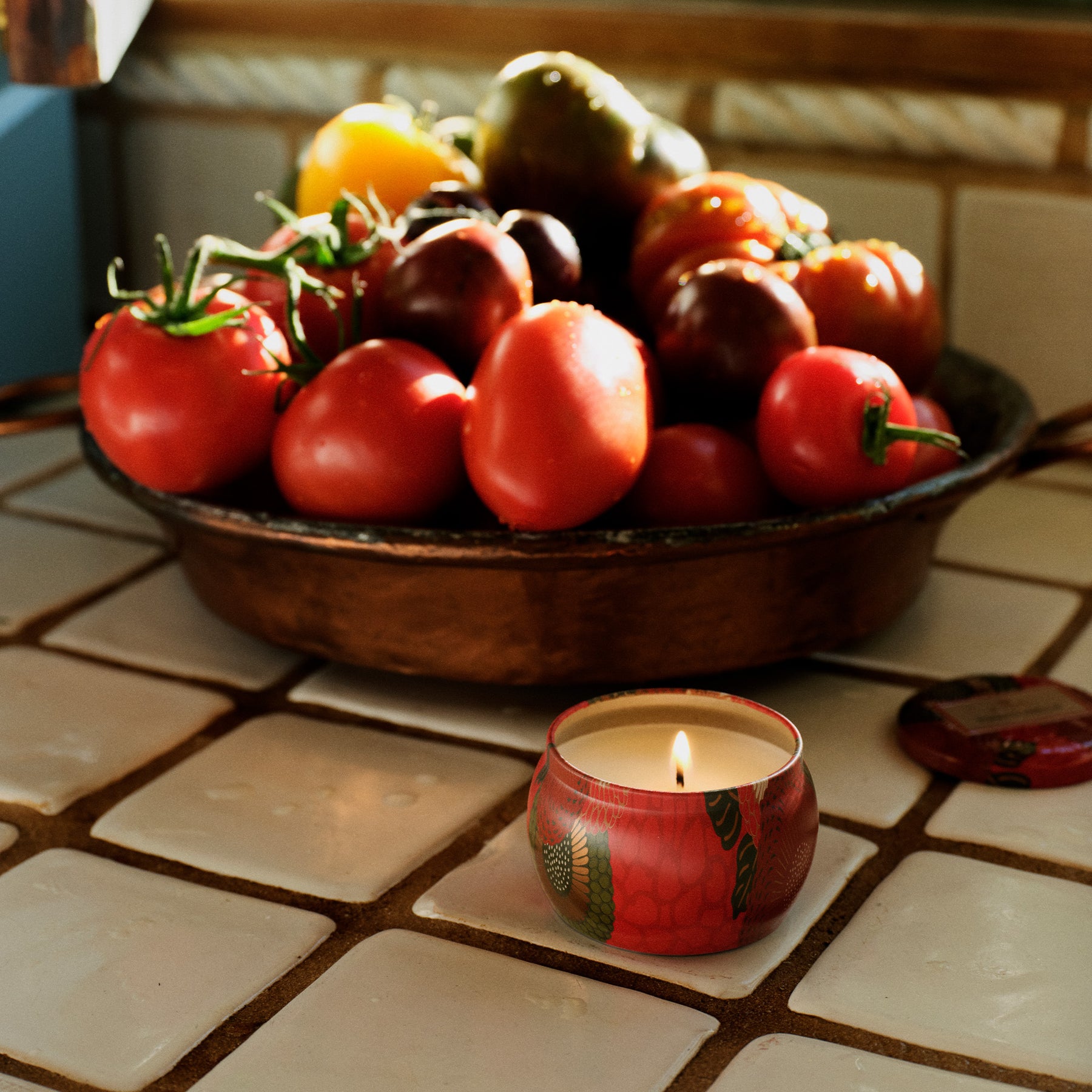 Tomato Trellis - Mini Tin Candle