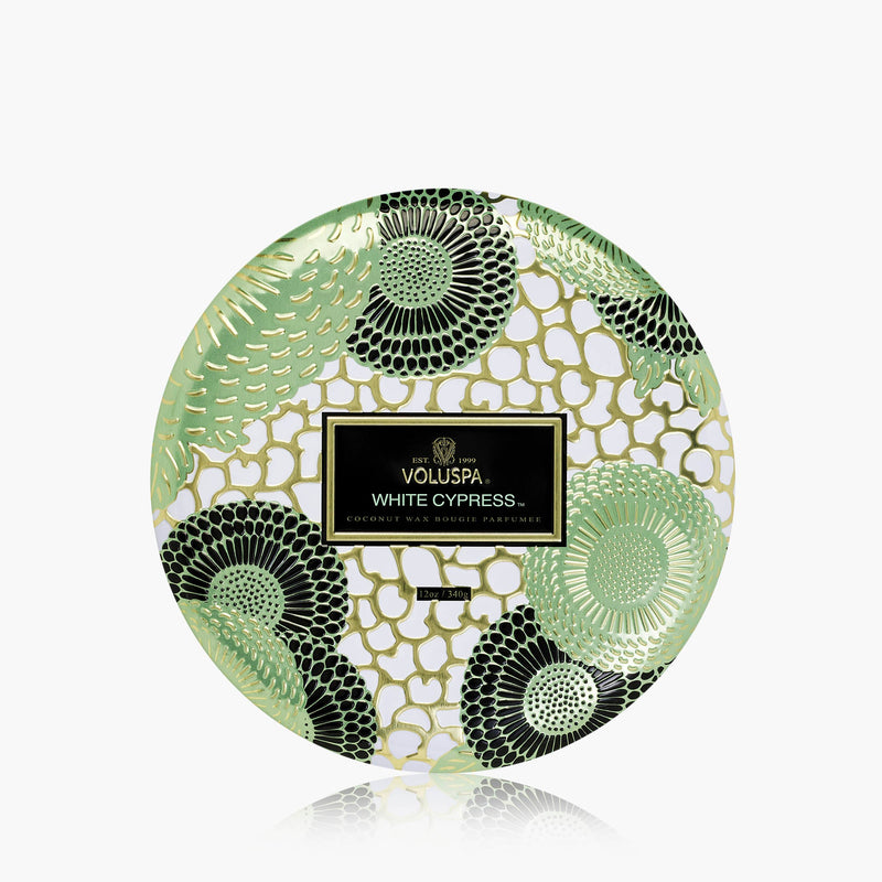 White Cypress - Seasonal 3 Wick Tin Candle - view 1