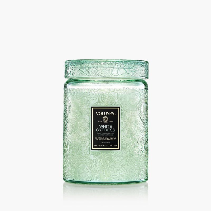 White Cypress - Large Jar Candle - view 1