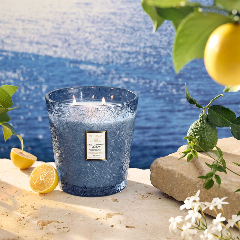 Mediterranean Lemon - 3 Wick Hearth Candle - view 3