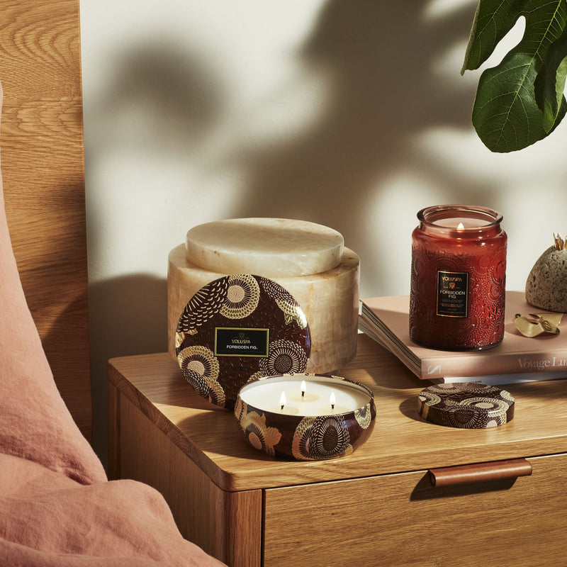 Forbidden Fig - 3 Wick Tin Candle - view 4