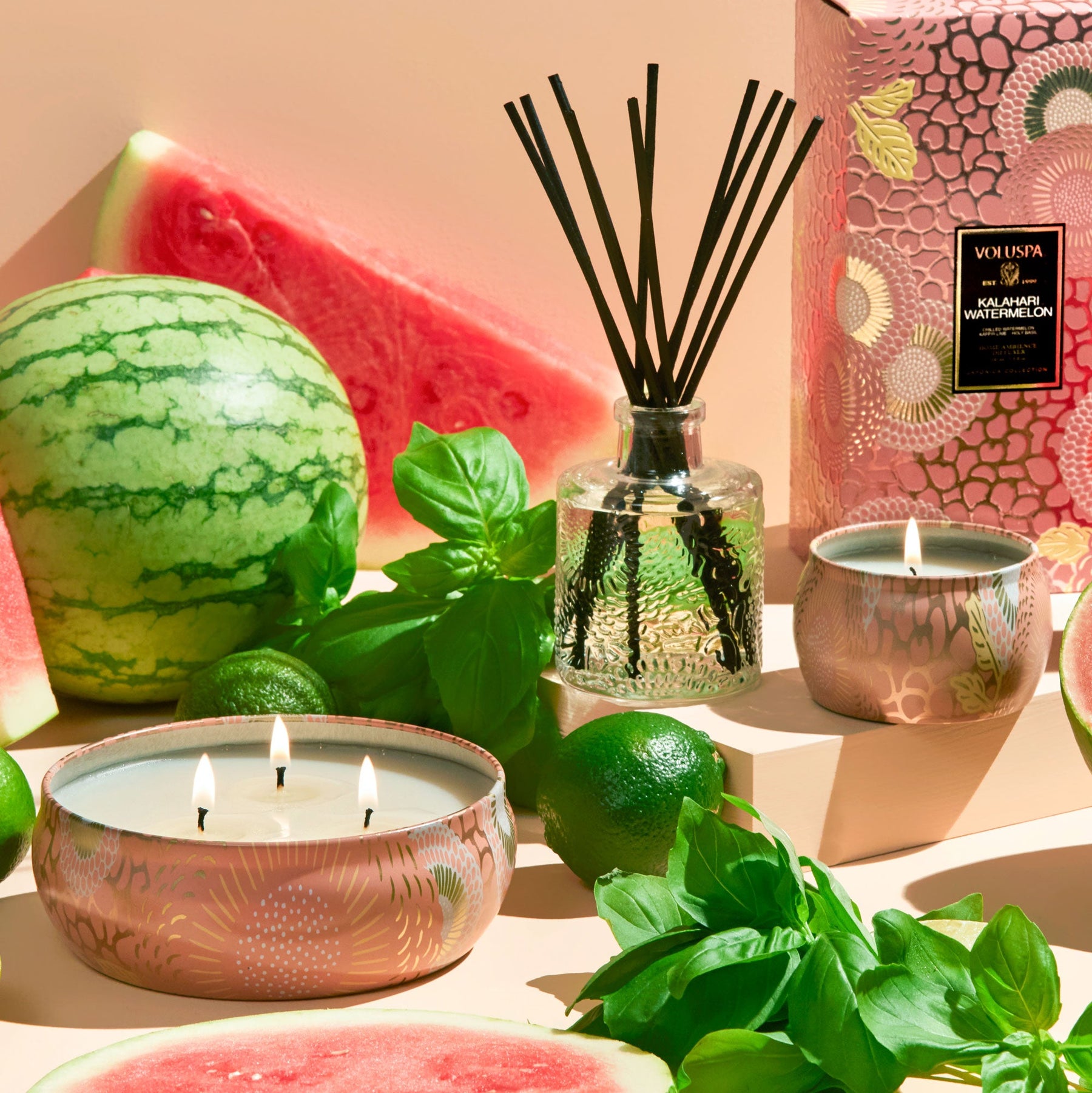 Kalahari Watermelon - 3 Wick Tin Candle