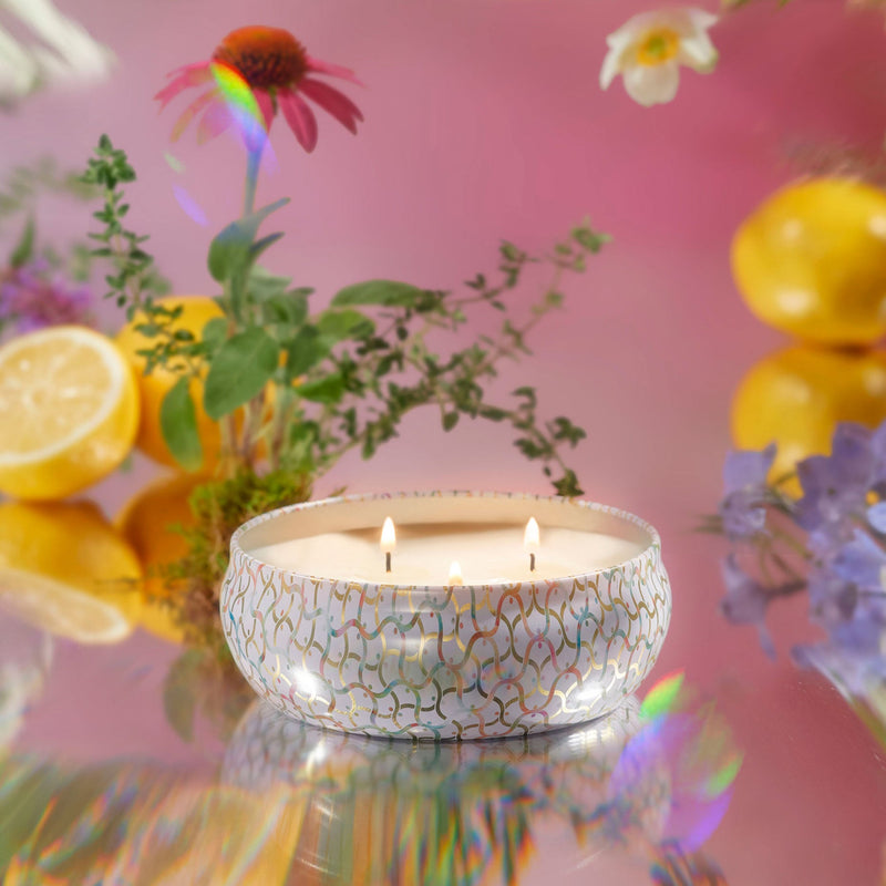 Wildflowers - 3 Wick Tin Candle - view 4